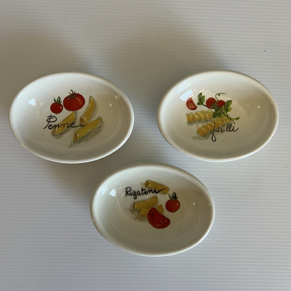 EFFETTI d' Ante Set of 3 Pasta Condiment Dipping Bowls Made in Italy